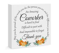 Farewell Gifts for Coworkers Going Away Goodbye Leaving Gifts for Colleagues Friends Work Bestie Boss Employee Retirement Gifts for Coworker Desk Decorative Sign for Home Office