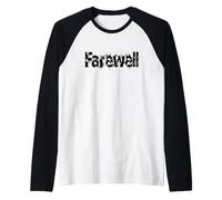 Farewell Goodbye Take Care Text Design Raglan Baseball Tee
