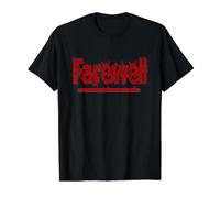 Farewell Goodbye Take Care Text Design Value Graphic T-Shirt, Men, Black, M