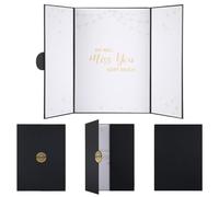 Farewell Guest Book Alternative Signature with Hard Cover, Graduation Guest Book Retirement Signature Book We Will Miss You Going Away Card Gifts Party Decoration for Coworkers Classmates (Black)
