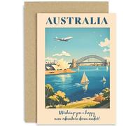 Farewell Leaving Card for Australia, Gap Year, Backpacking Gift, Year Out Expat Present, Blank Inside