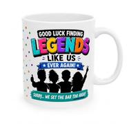 Farewell Work Mug, Good Luck Finding Legends Like Us, Ceramic, 11oz Cup, Leaver, Retired, Redundant, Workplace, Funny