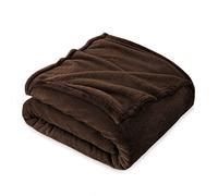 FARFALLAROSSA Cuddly, Fluffy Blanket, 130 x 160 cm, Small Fleece Sofa & Couch Blankets, Oeko-Tex, Super Soft, as Sofa Throw, Brown