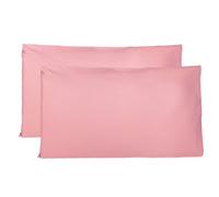 FARFALLAROSSA Cushion Cover 50 x 70 cm Set of 2 - 100% Cotton, Super Soft Premium Jersey Pillowcase, Simple and Elegant Design, Made in Italy - Pink