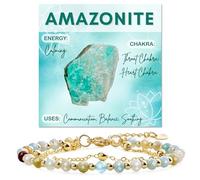 Farfume Amazonite Crystal Bracelet Beaded Bracelets for Women 4mm Natural Stone Beads Gemstone Handmade Anxiety Jewelry Gifts