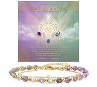 Farfume Healing Prayers Natural Crystal Beaded Bracelets for Women Jewelry