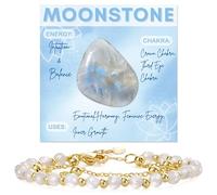 Farfume Moonstone Crystal Bracelet Beaded Bracelets for Women 4mm Natural Stone Beads Gemstone Handmade Jewelry Gifts