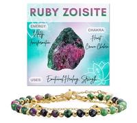 Farfume Ruby Zoisite Crystal Bracelet Beaded Bracelets for Women 4mm Natural Stone Beads Gemstone Handmade Jewelry