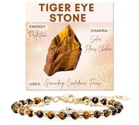 Farfume Tiger Eye Crystal Bracelet Beaded Bracelets for Women 4mm Natural Stone Beads Gemstone Handmade Anxiety Jewelry Mother's Day Gifts
