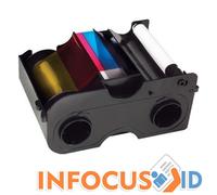 Genuine Fargo YMCKO 250 Image Full Colour Ribbon P/N 45000 045000 INFOCUS ID