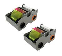 Fargo 45010 YMCKOK Color Ribbons - 2 Pack Bundle