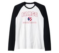 Fargo North Dakota (ND) Raglan Baseball Tee
