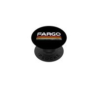 Fargo North Dakota Retro Stripes Vintage City Design PopSockets Adhesive PopGrip