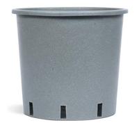 Fargro Home and Garden Fhg Vivaio - Pack Of 10, Grow Pot, Heavy Duty Round Pot, Medium Size Grey Container With Drainage Holes, D35 H37Cm, 30 Litres