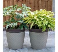 Fargro Home And Garden Phoebe Planter Tall 14" - Classic Cream Fusion Effect