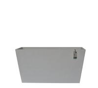 Fargro Home And Garden™ Wide Trough Stone White Poly Stone Outdoor Large Plant Pot, L80 W38 H40 Cm, 89L