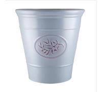 Fargro Plastic Outdoor Classic Olive Planter With Glossy Finish Long Lasting Flower Pot Garden Planter-Light Blue-30cm