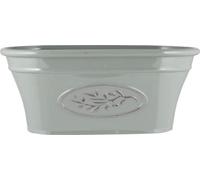 Fargro Plastic Outdoor Classic Olive Trough Planter With Glossy Finish 38cm Frost Proof Long Lasting Flower Pot Garden Planter- (Grey), KA200328GN