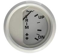 Faria 13122 Dress Trim Gauge (Mercury/Mariner/Mercruiser/Volvo DP/Yamaha 2001 and Newer) - 2", White