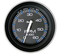 Faria 33004 Coral Tachometer (6000 RPM) Gas - 4", Black