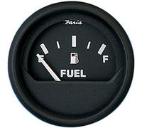 Faria Beede Instruments Faria Beede Faria 12801 Euro Fuel Level Gauge (E-1/2-F) - 2", Black