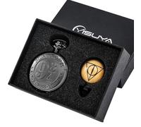 FARIDRUN Magic Pocket Watch Gift Box, Gift Necklace Box for Friends, and a Friendship Pendant Necklace(Brass6)