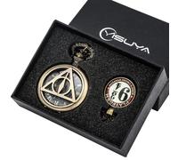 FARIDRUN Magic Pocket Watch Gift Box, Gift Necklace Box for Friends, and a Friendship Pendant Necklace(Brass4)