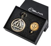 FARIDRUN Magic Pocket Watch Gift Box, Gift Necklace Box for Friends, and a Friendship Pendant Necklace(Brass3)