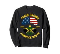 Farin Grown JamRock Roots Vintage USA Jamaica Flag Sweatshirt