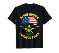 Farin Grown JamRock Roots Vintage USA Jamaica Flag T-Shirt