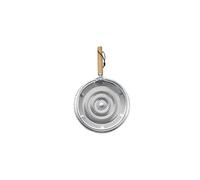Dexam 17841351 Faringdon 20cm Wood Handle Heavy Duty Heat Diffuser, Silver