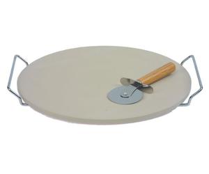 Faringdon Collection 17841022 Swift 3 piece Pizza Set , Beige , 32.5cm Diameter