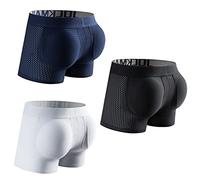 Faringoto Breathable Mesh Enhancing Padded Hip Boxer Men Gay Underwear Enhancement Butt Pads