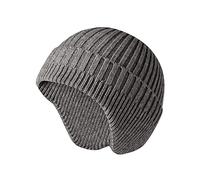Faringoto Knitted Beanie Winter Hat Earmuffs Men Women Warm Daily Headwear Grey