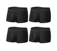 Faringoto Man Sexy Seamless Boxers Underwear Soft Panties U Bulge Penis Pouch Boxer Underpants(4Pack)