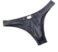 Faringoto Men's Seamless Breathable Briefs Ultra-thin See-through Low-rise Underwear Transparent Solid