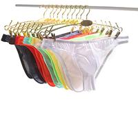 Faringoto Men's Silk Underwear Low Waist Narrow Edge Ultra-thin Breathable Brief