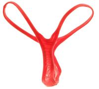 Faringoto Men's Ultra-Thin Transparent T-Back Thong Underwear - Low Rise G-String with 3D Bulge Pouch