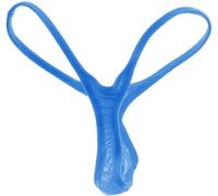 Faringoto Men's Ultra-Thin Transparent T-Back Thong Underwear - Low Rise G-String with 3D Bulge Pouch