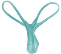 Faringoto Men's Ultra-Thin Transparent T-Back Thong Underwear - Low Rise G-String with 3D Bulge Pouch