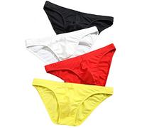 Faringoto Men's Underwear Cotton U Convex Bag Hip Solid Color Large Size Men's Briefs