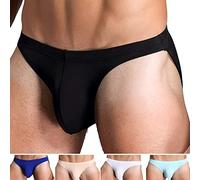 Faringoto Ultra light and breathable Ice Silk Men's Breathable Micro Mesh Briefs Relax at night Underpants