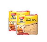 Farinha de Rosca 500 g (Pack of 2) | Brazilian-Style Breadcrumbs | Golden Crunchy Coating for Frying & Baking | Total 1 kg