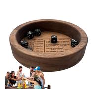 Farkłe Dice Tray - Upgraded Classic Farkłe Game Set with 6 Dice | Stylish Engraved Rolling Tray for Stable Gameplay | Perfect for Family Evenings, Parties and Less Game Lovers