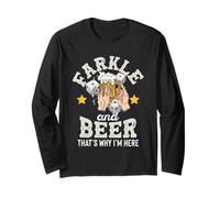 Farkle and Beer that's why I'm here - Father's day farkle Long Sleeve T-Shirt