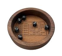 Farkle Dice Game Deck - Farkle Dice Board, Stand for Classic Farkle Dice Game | Farkle Dice Game Companion, Secure Edges prevent dice from coming out of standard game dice for amat