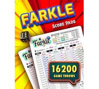 Farkle Score Pads: Large Print Farkle Score Sheets, Double Sided Non Perforated Scoring Book (A Great Dice Game Gift Idea)