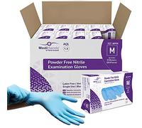 Farla Medical MediHands Nitrile Gloves, Blue Heavy Duty Disposable Gloves, Powder Free, Latex Free, and Protein Free, Medical, Food, Multi Use, Pack of 100 (M (Pack of 1000))