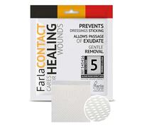 FarlaCONTACT Silicone Wound Dressing Net Contact Layer 12 x 15cm, 15 Pcs - Non-Adherent Net Dressings for Wounds First Aid - Safe, Breathable, Sterile, Gentle Removal, Exudate Transfer