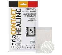 FarlaCONTACT Silicone Wound Dressing Net Contact Layer 5 x 7.5cm, 15 Pcs - Non-Adherent Net Dressings for Wounds First Aid - Safe, Breathable, Sterile, Gentle Removal, Exudate Transfer